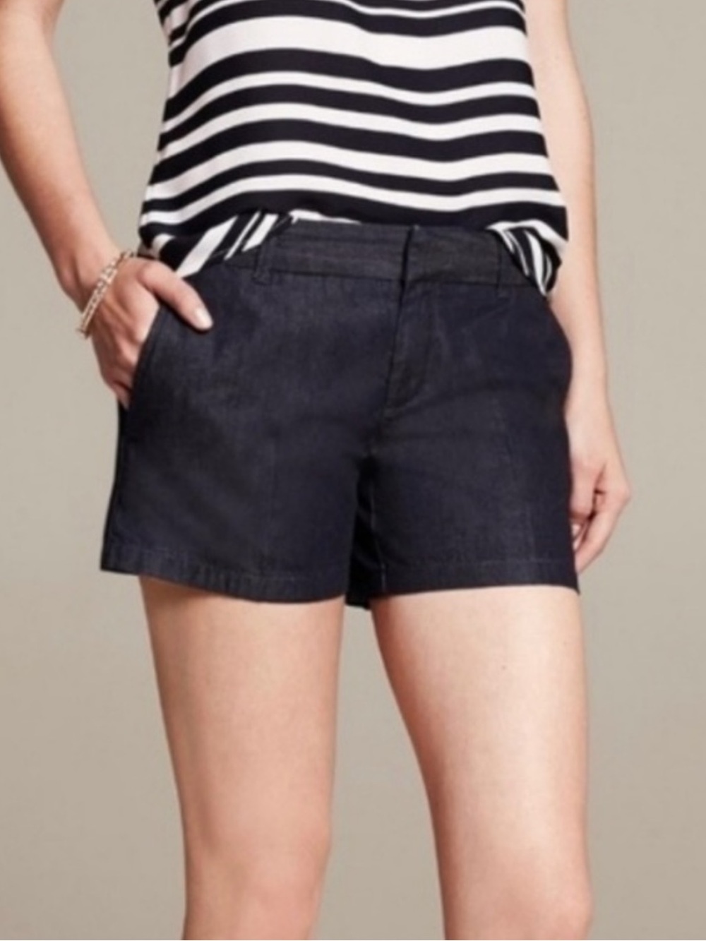 Banana Republic Dark Indigo Jean Shorts Hampton 25